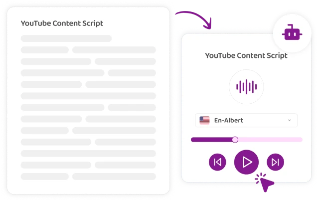 Een gebruiksvriendelijke interface die de eenvoud van AI-aangedreven audiogeneratie demonstreert.