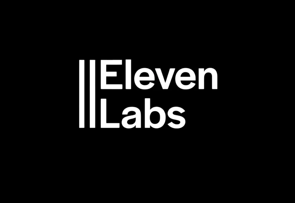 The logo of Elevenlabs, an ai text to speech tool.