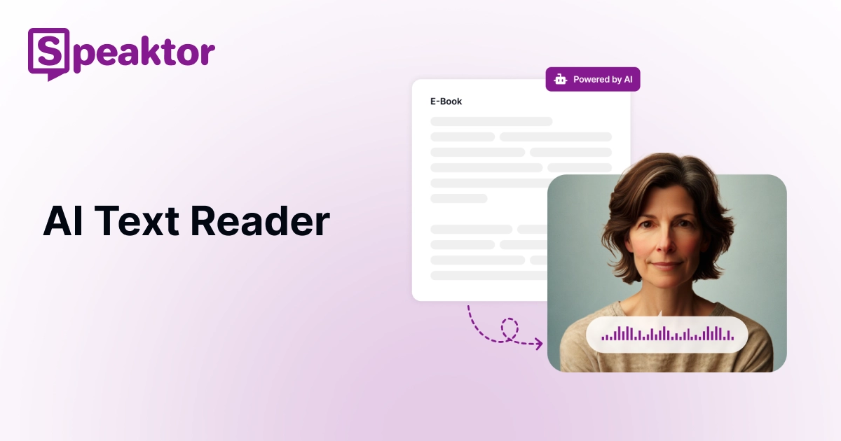 Vorlesen von Text mit dem Text Reader