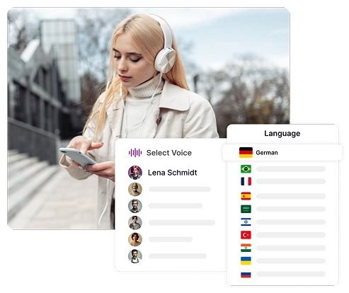 Image depicting seamless German audiobook generation with Speaktor’s efficient TTS tools.