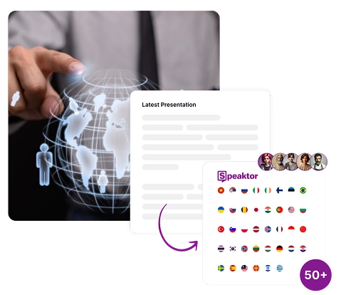 Image depicting streamlined Spanish projects with multilingual text-to-speech solutions from Speaktor.