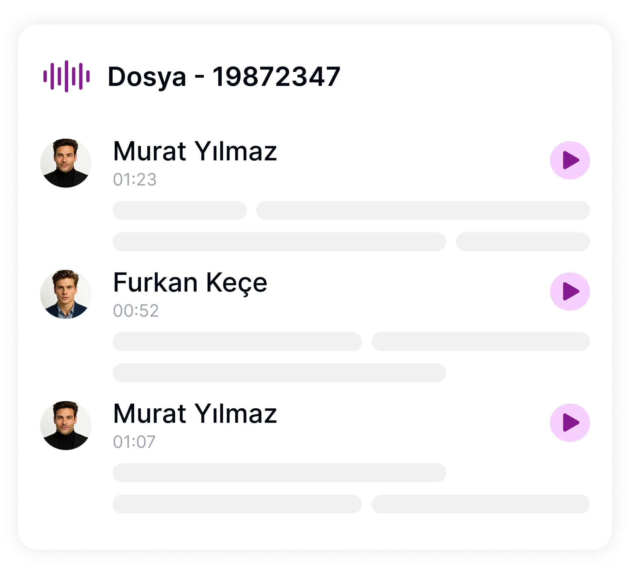 Vložte text pro každý reproduktor, což umožňuje vytvoření zvuku s více reproduktory.