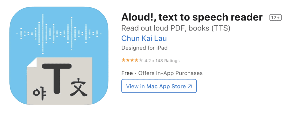 Aloud Text to Speech Reader